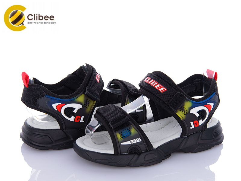 Босоножки Цветик (26-31) AB329 black-red (лето)