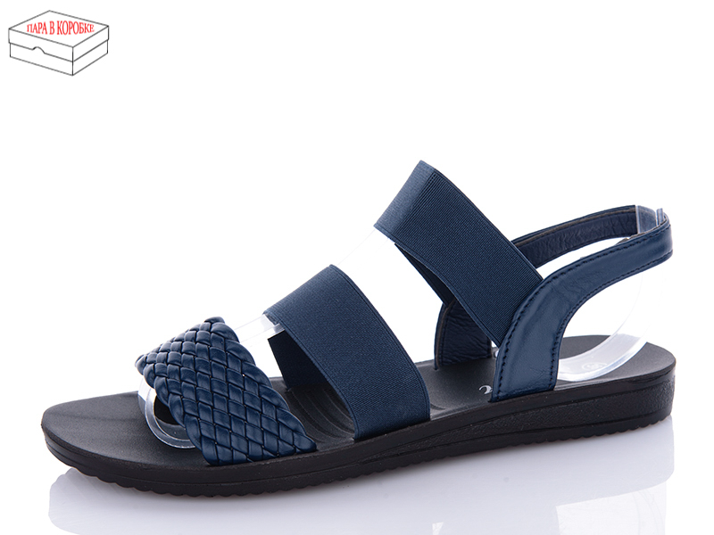 Босоножки QQ Shoes (36-41) A17 navy (лето)