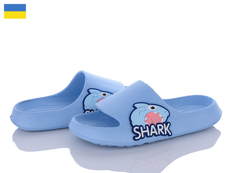 Шлепанцы Roks (31-36) 2350 акула-блакитний (лето)