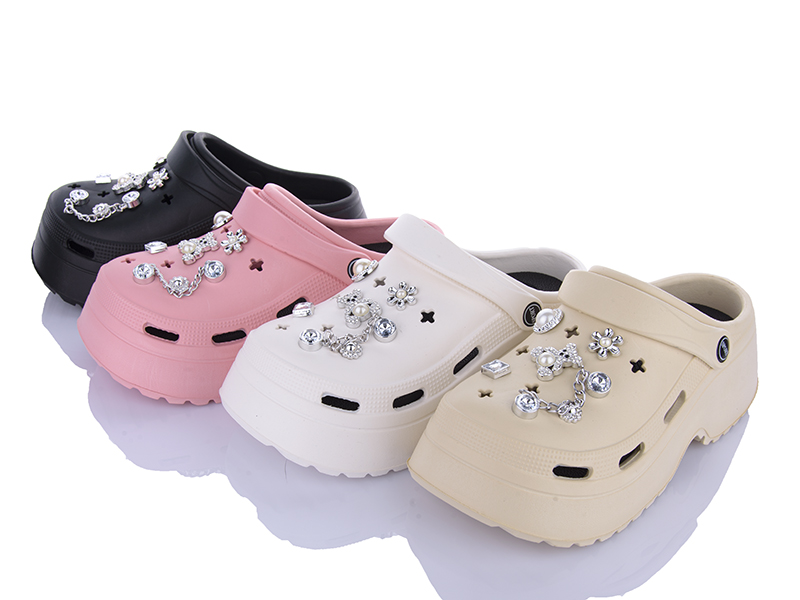 Кроксы Elmob (36-41) W26B mix (лето)