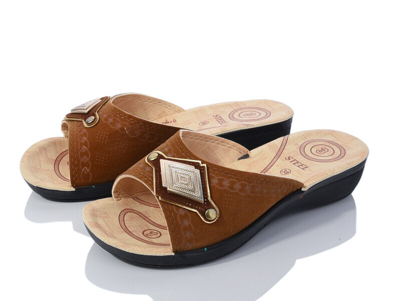 Шлепанцы DeMur (36-41) 2024-052-7 beige (лето)