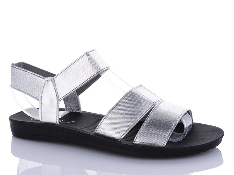 Босоножки QQ Shoes (36-41) A12 silver (лето)