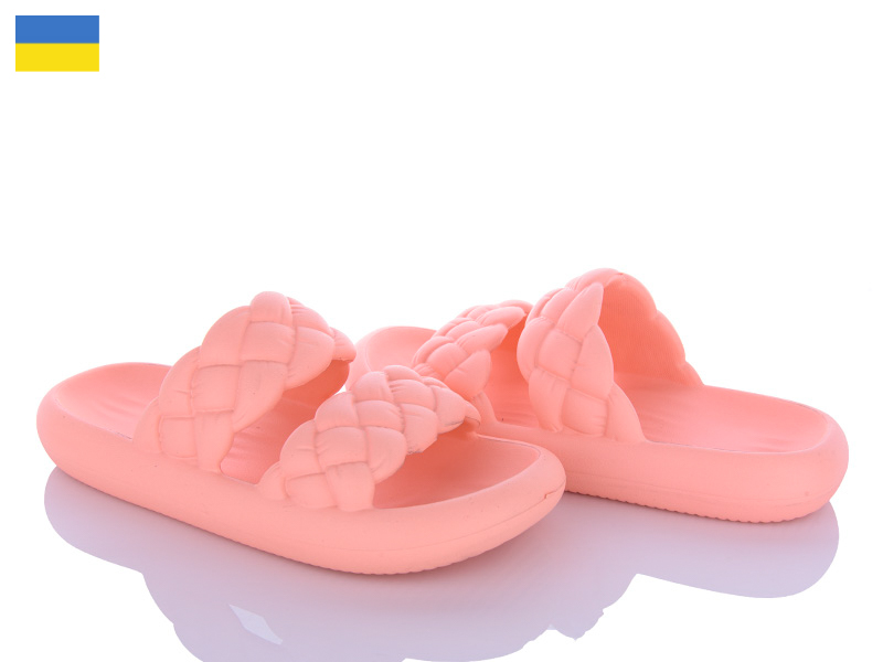 Шлепанцы Malibu (36-41) DSL64 персиковий (лето)