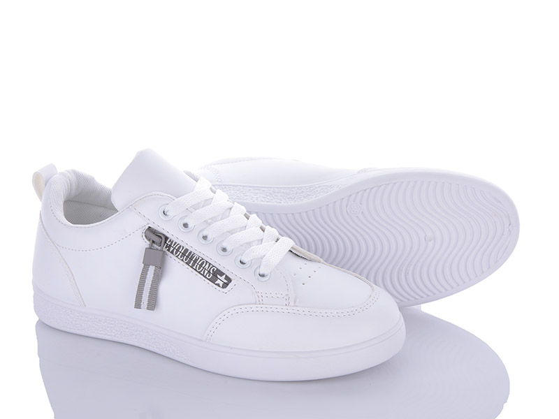 Кеды VIOLETA (36-41) 20-965 white-grey (деми)