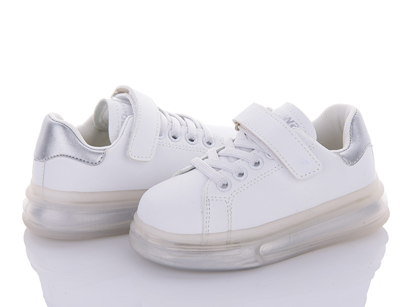 Кроссовки Clibee (26-31) TG01-2 white-silver (деми)