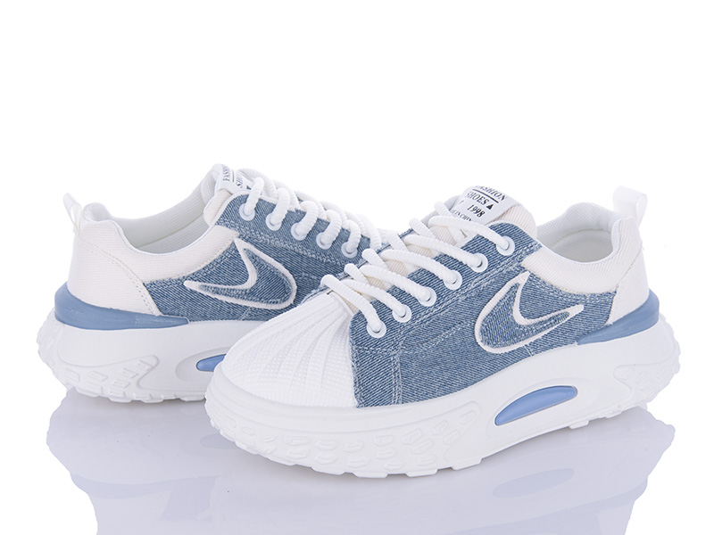 Кроссовки VIOLETA (36-40) 178-6 d.blue (деми)