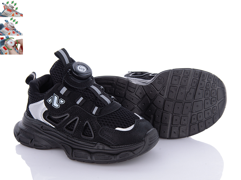 Кроссовки Ashiguli (26-30) BL01 black (деми)