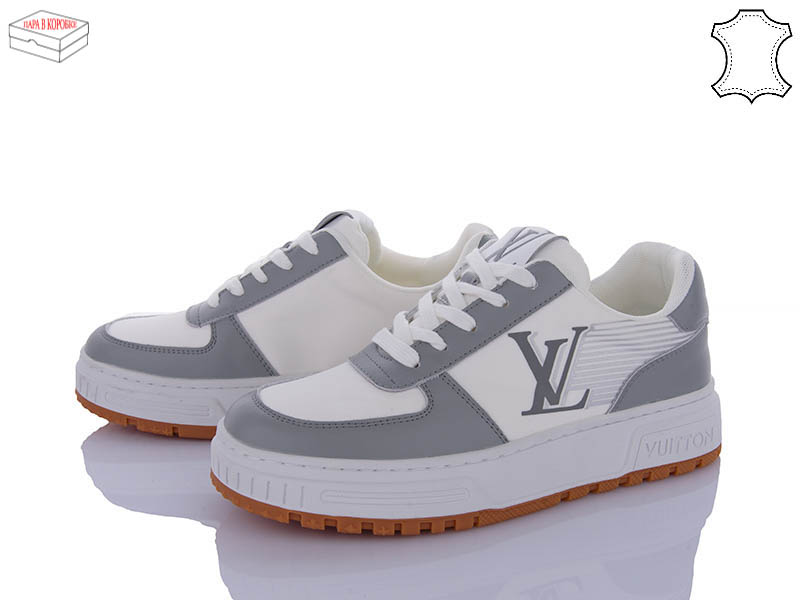 Кроссовки Ailaifa (36-41) 2056 white-grey (деми)