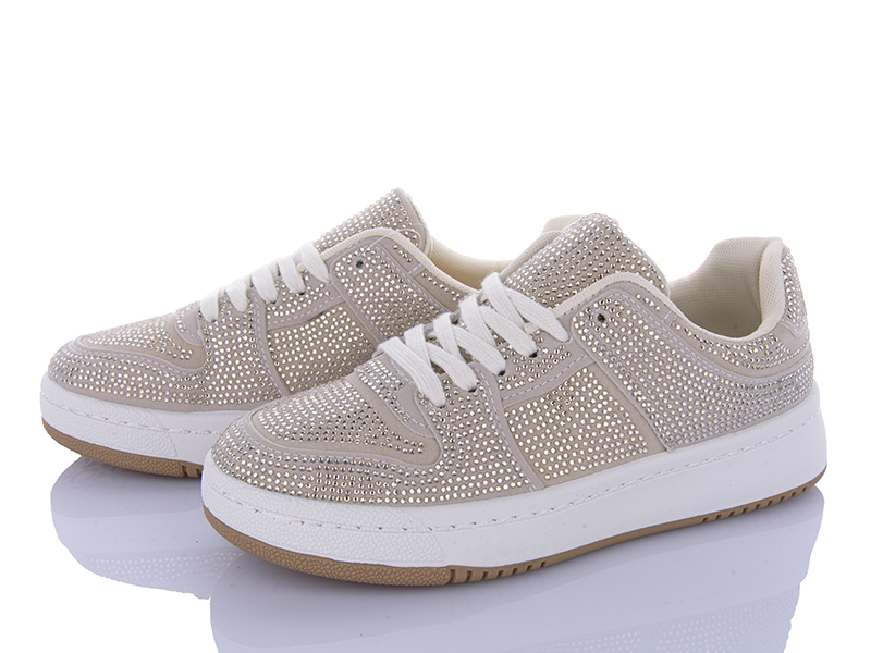 Кроссовки Clibee (36-41) YF487 beige (деми)