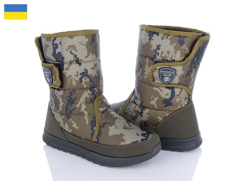 Дутики Roks (41-45) Progress 4232 камуфляж (зима)