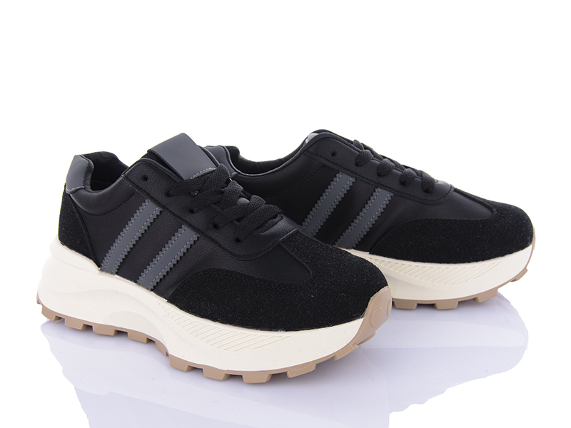 Кроссовки Clibee (36-41) YF598P black (деми)