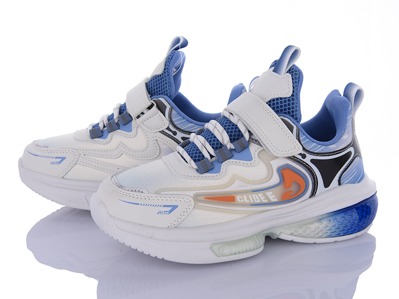 Кроссовки Цветик (32-37) LC994 white-l.blue (деми)