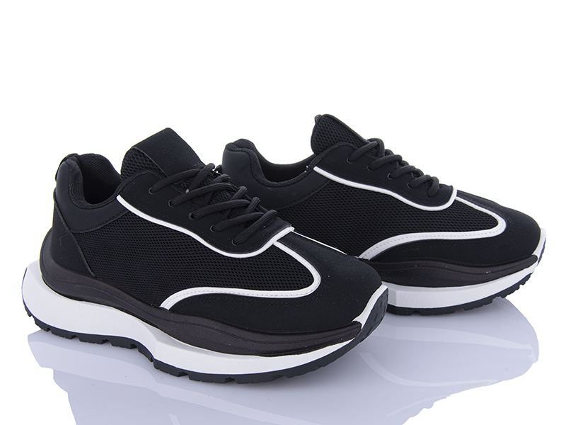 Кроссовки VIOLETA (36-41) 92-37 black (деми)