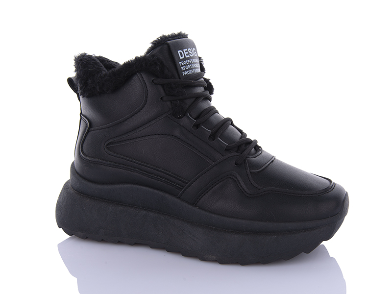 Кроссовки QQ Shoes (36-41) JP32 black (зима)