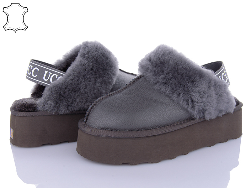 Угги PL PS (36-41) 5801-1 grey (зима)