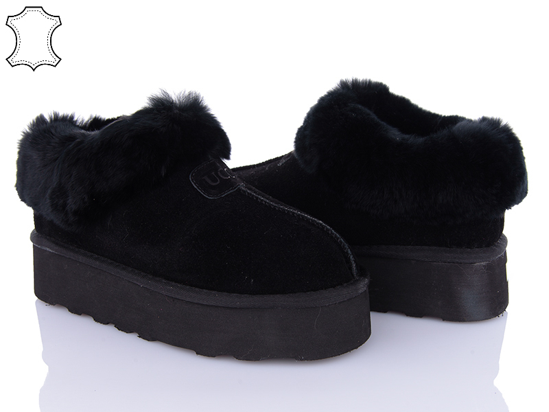 Угги PL PS (36-41) 5802 black (зима)