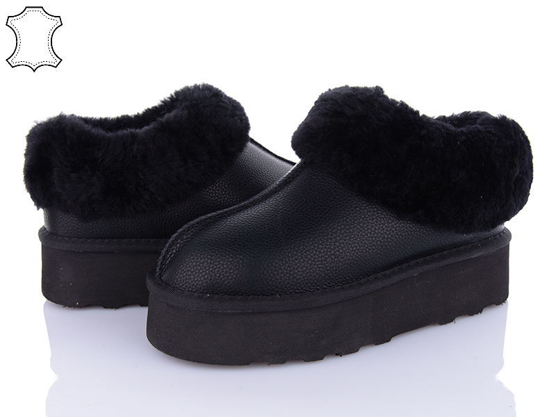 Угги PL PS (36-41) 5802-1 black (зима)