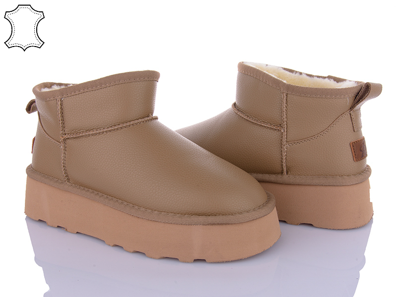 Угги PL PS (36-41) 5853-1 camel (зима)