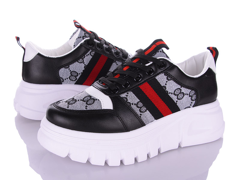 Кроссовки VIOLETA (36-41) 20-864 black (деми)
