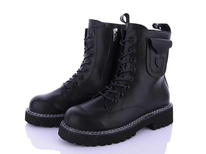 Ботинки Ailaifa (36-41) 9693 black (деми)