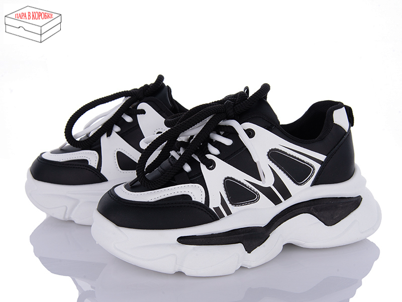 Кроссовки Ailaifa (36-41) 801 white-black (деми)