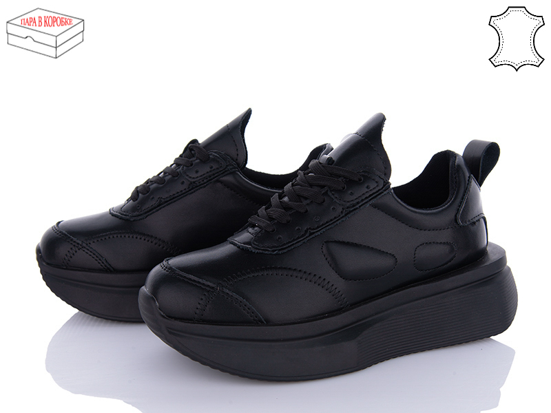 Кроссовки Ailaifa (36-41) HW7 black (деми)