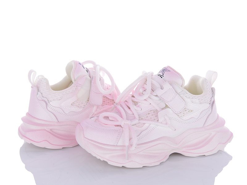 Кроссовки Clibee (31-37) AX1636 pink (лето)
