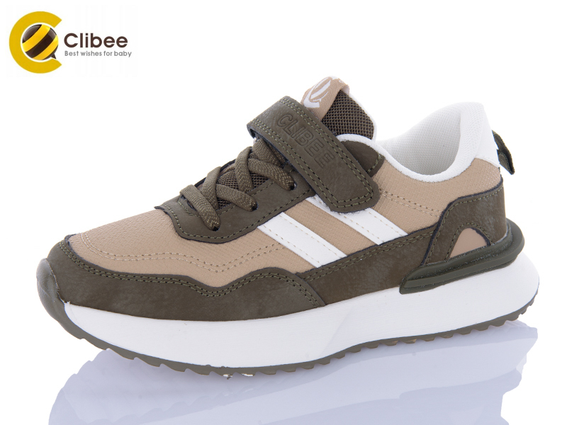Кроссовки Clibee-Apawwa (32-37) EC282 army green-khaki (деми)