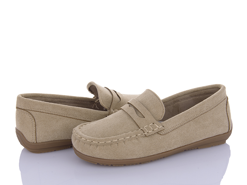 Мокасины Clibee (32-37) N641 beige (деми)