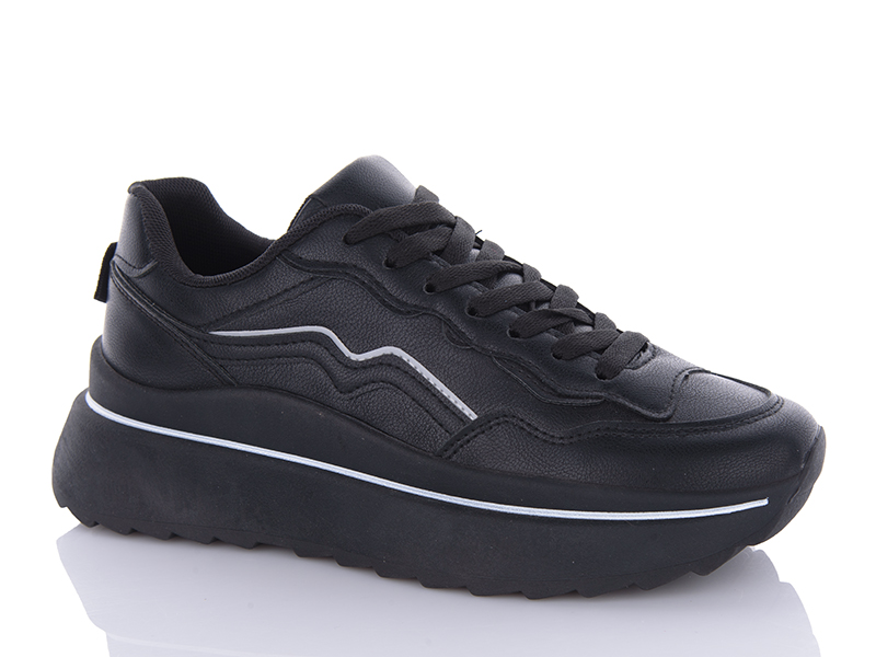 Кроссовки QQ Shoes (36-41) JP21 black (деми)