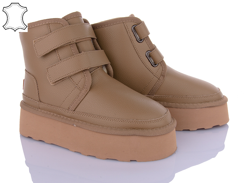 Угги PL PS (36-41) 5854-20 camel (зима)