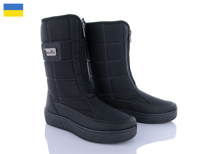 Дутики Paolla (37-42) 228 чорний (зима)