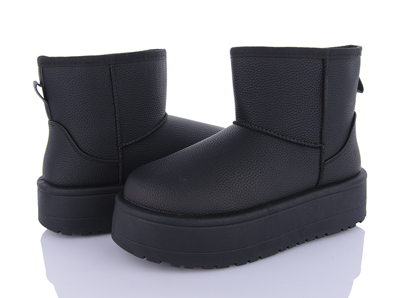 Угги QQ Shoes (36-41) AB029 black (зима)