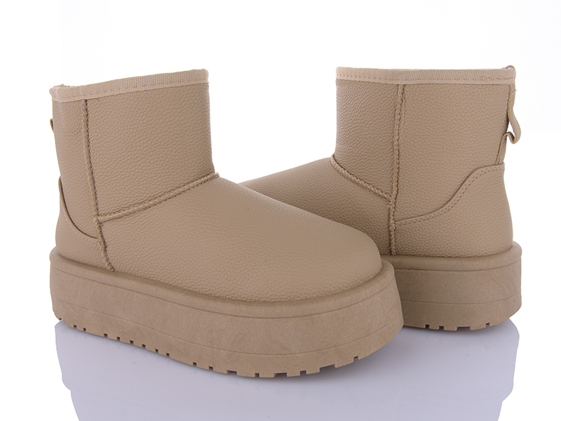 Угги QQ Shoes (36-41) AB029 khaki (зима)