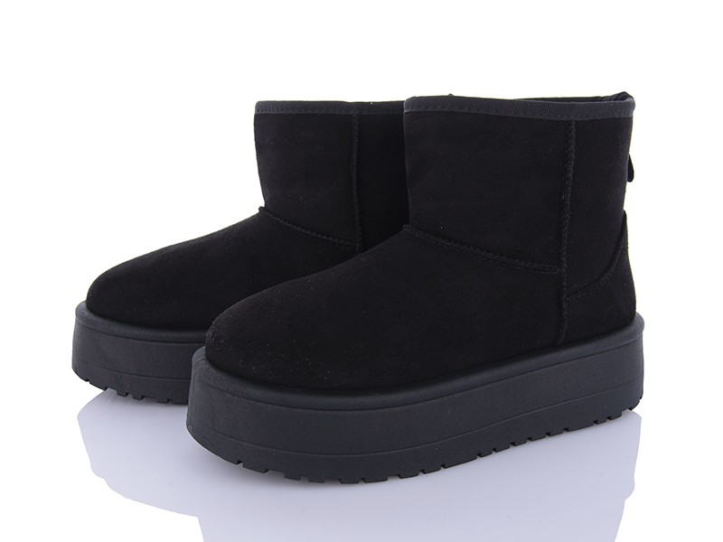 Угги QQ Shoes (36-41) AB030 black (зима)