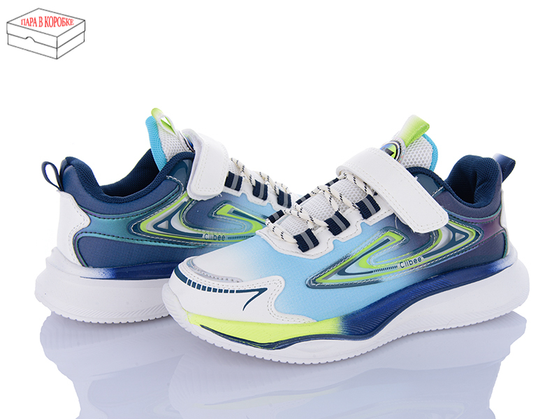Кроссовки Цветик (32-37) EC290 white-d.blue (деми)