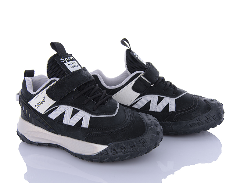 Кроссовки Цветик (32-37) LC51 black-grey (деми)