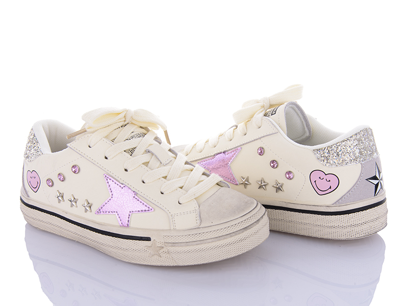 Кеды Clibee (32-37) BA1836A39 pink (деми)