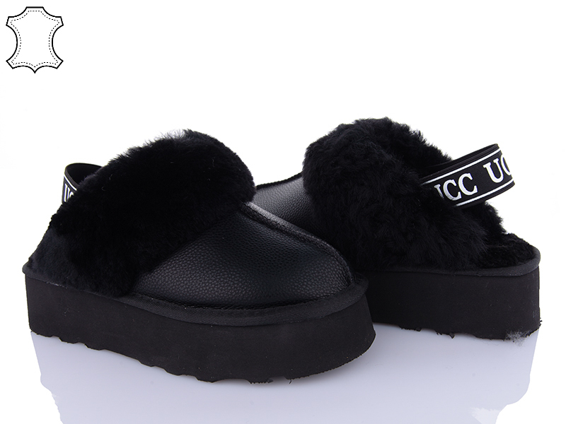 Угги PL PS (36-41) 5801-1 black (зима)