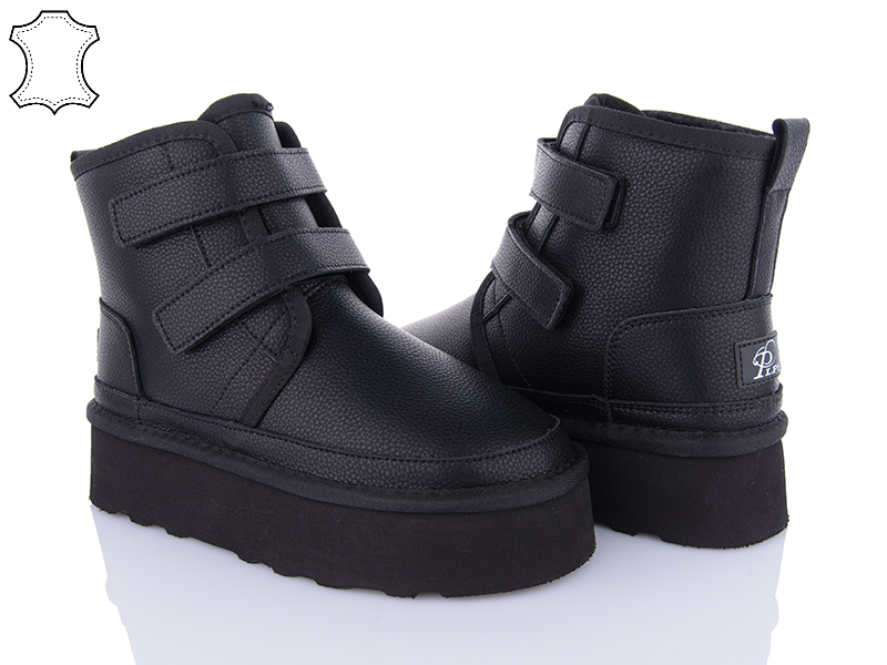 Угги PL PS (36-41) 5854-20 black (зима)
