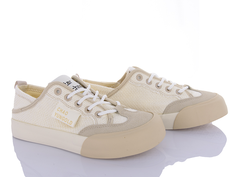 Кеды Shev Shoes (36-40) 1203 beige (деми)