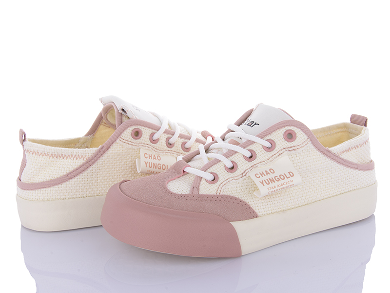 Кеды Shev Shoes (36-40) 1203 pink (деми)