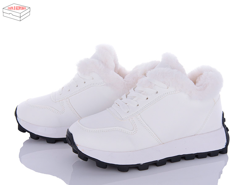 Кроссовки Ailaifa (36-41) 2305 white (зима)
