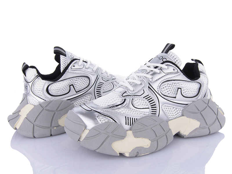 Кроссовки Shev Shoes (36-40) 0-2 white-grey (деми)