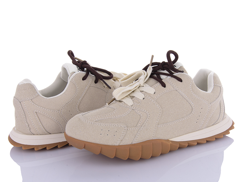 Кроссовки Shev Shoes (36-40) F027 beige (деми)