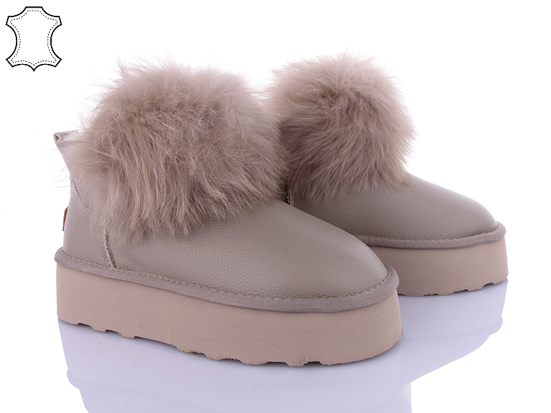 Угги PL PS (36-41) 5860-1 khaki (зима)