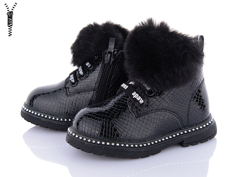 Ботинки Clibee (21-25) KBNQ236 black (деми)