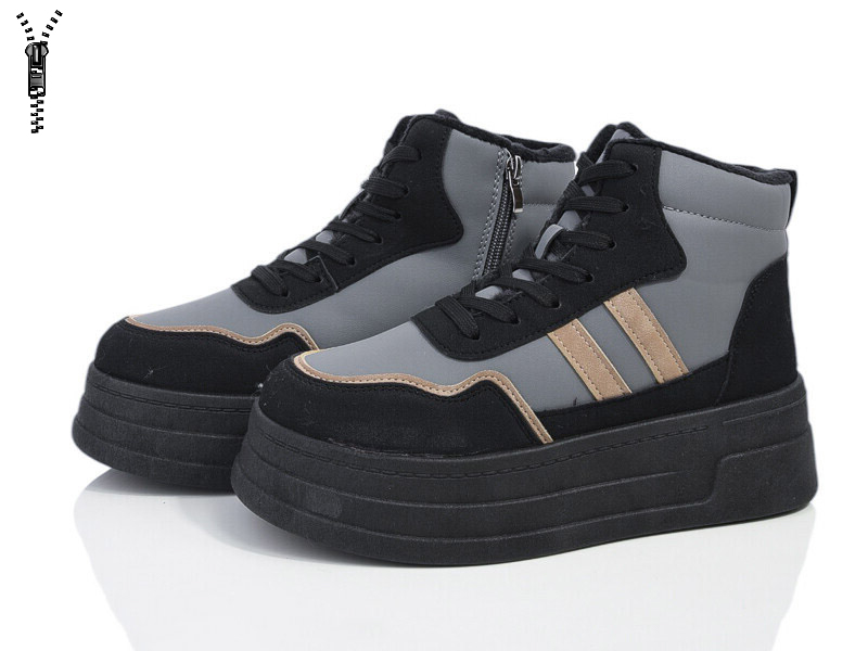 Ботинки Бабочка (36-41) 554 grey (зима)