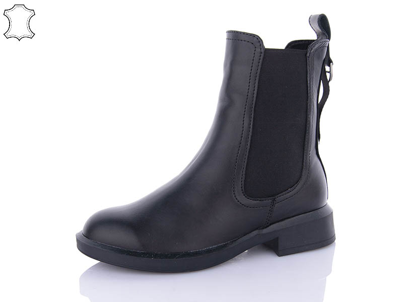 Ботинки ABA (36-41) 116 black (зима)