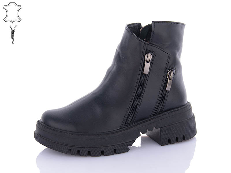 Ботинки ABA (36-41) 206 black (зима)